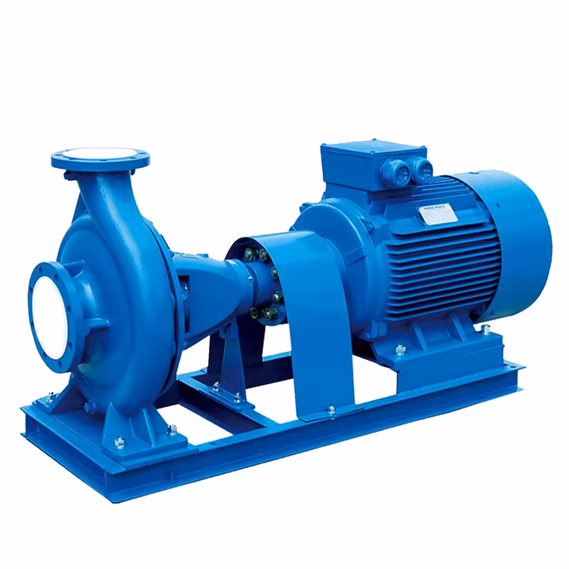 high efficiency end suction centrifugal pump with electric motor set